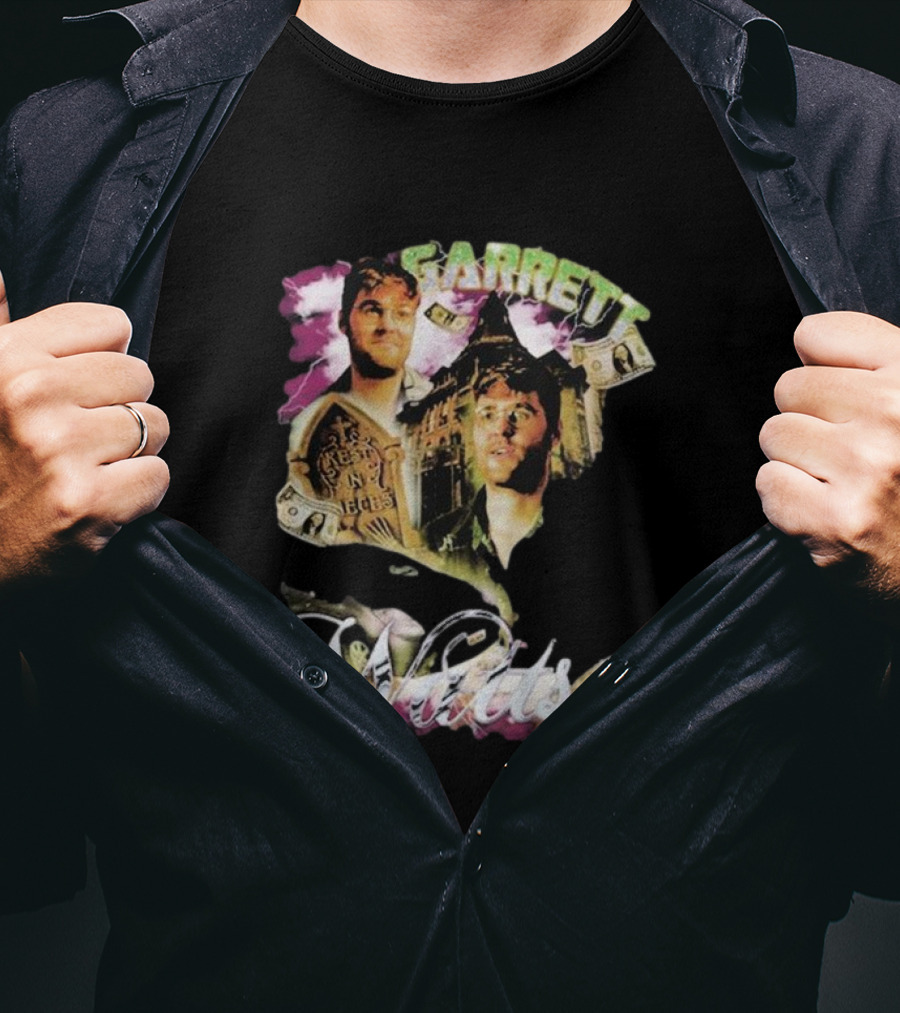 Garett Watts 90's Rap Style Bootleg Design Dollar Bills T-Shirt