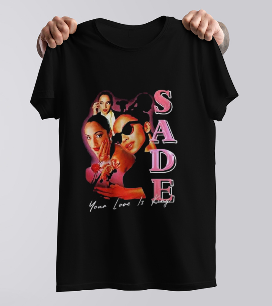 Sade Your Love Is King Homage Deluxe Retro Collage T-Shirt