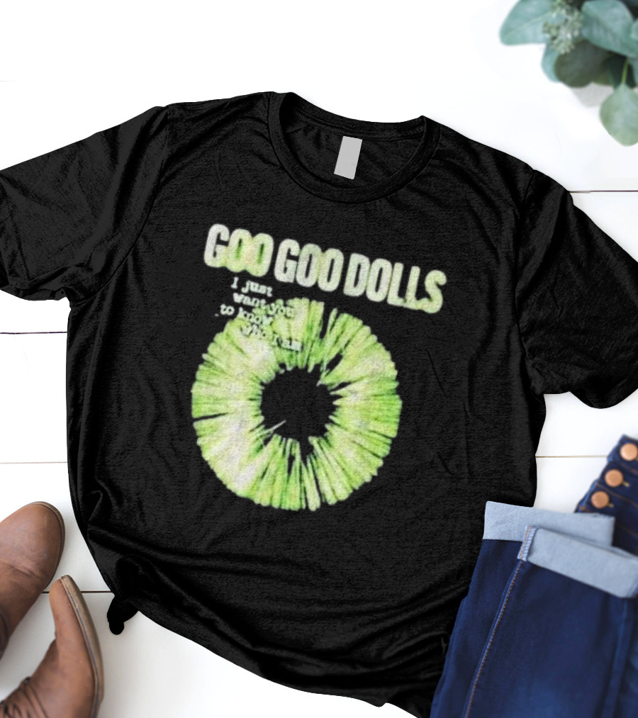 Goo Goo Dolls I Just Want You To Know Who I Am Green Circular T-Shirt