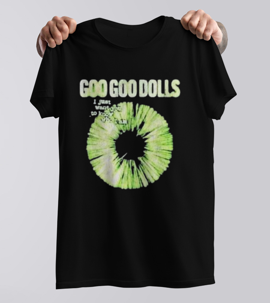 Goo Goo Dolls I Just Want You To Know Who I Am Green Circular T-Shirt