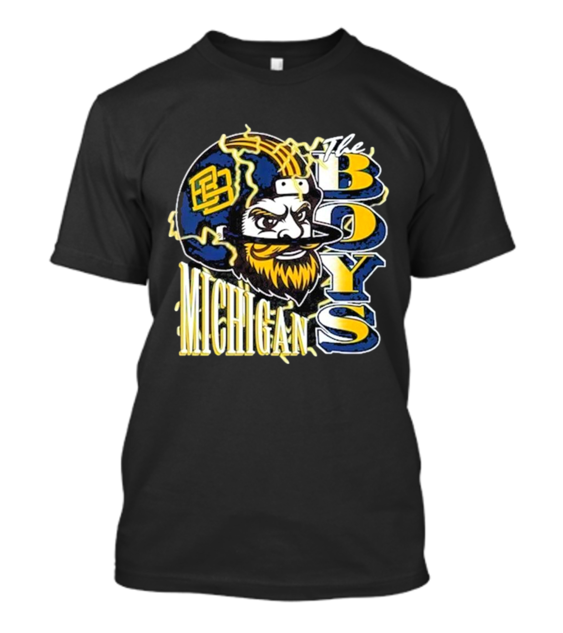 Michigan Lightning The Boys Football Helmet T-Shirt