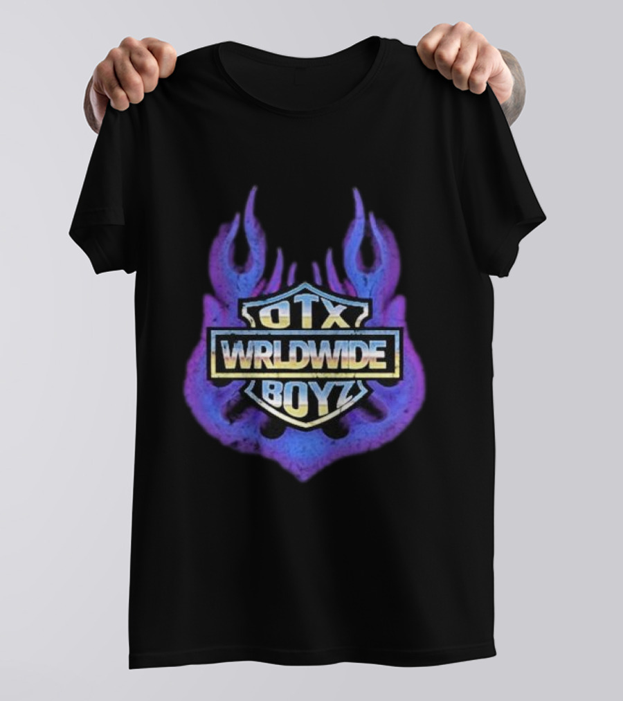 Geezyworld Otx Wrldwide Boyz Flame T-Shirt