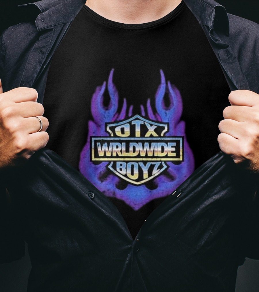 Geezyworld Otx Wrldwide Boyz Flame T-Shirt