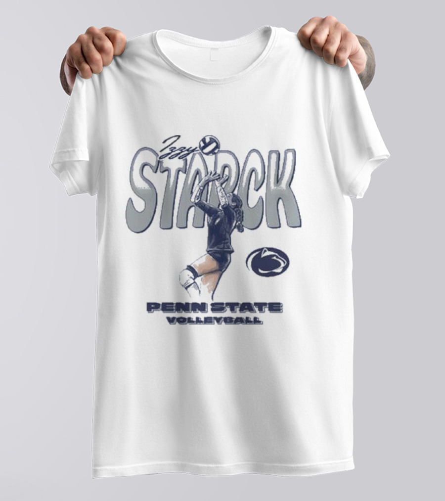 Izzy Starck Volleyball Penn State Player Graphic With University T-Shirt