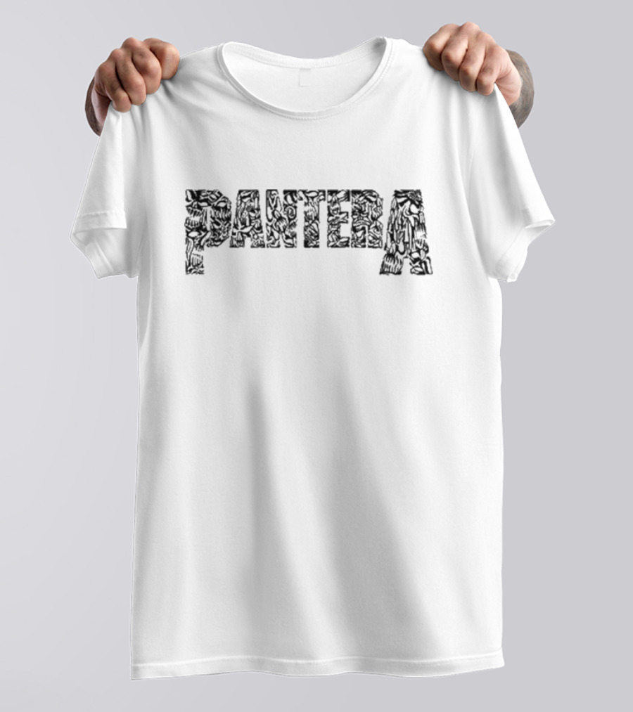 Pantera Angry Band Logo Grunge T-Shirt