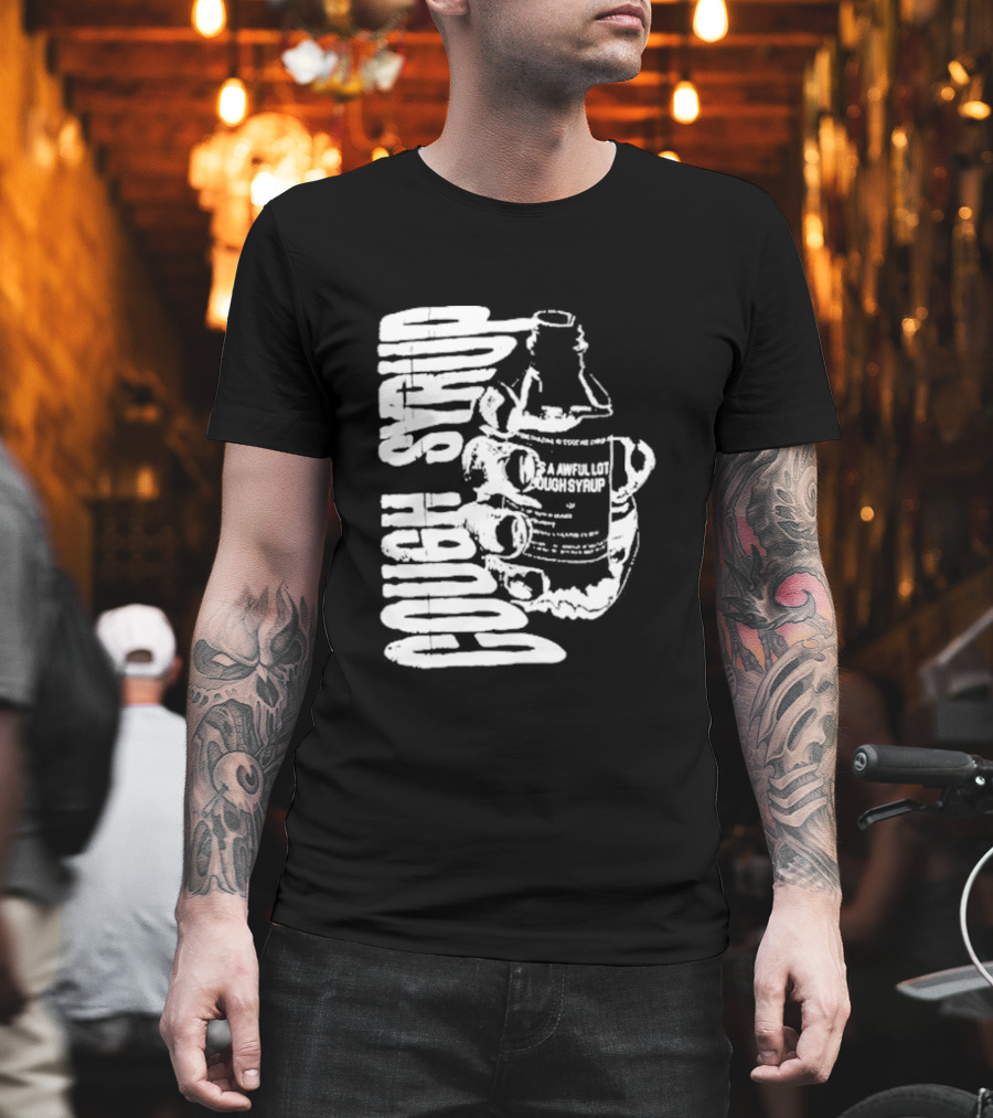 Awful Lot Of Cough Syrup Warning Bottle T-Shirt