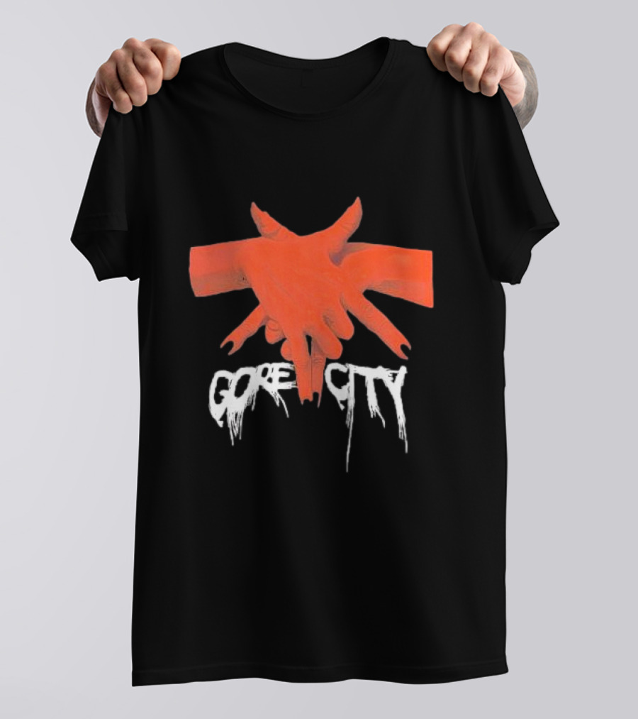 Pentagram Hands Gore City T-Shirt