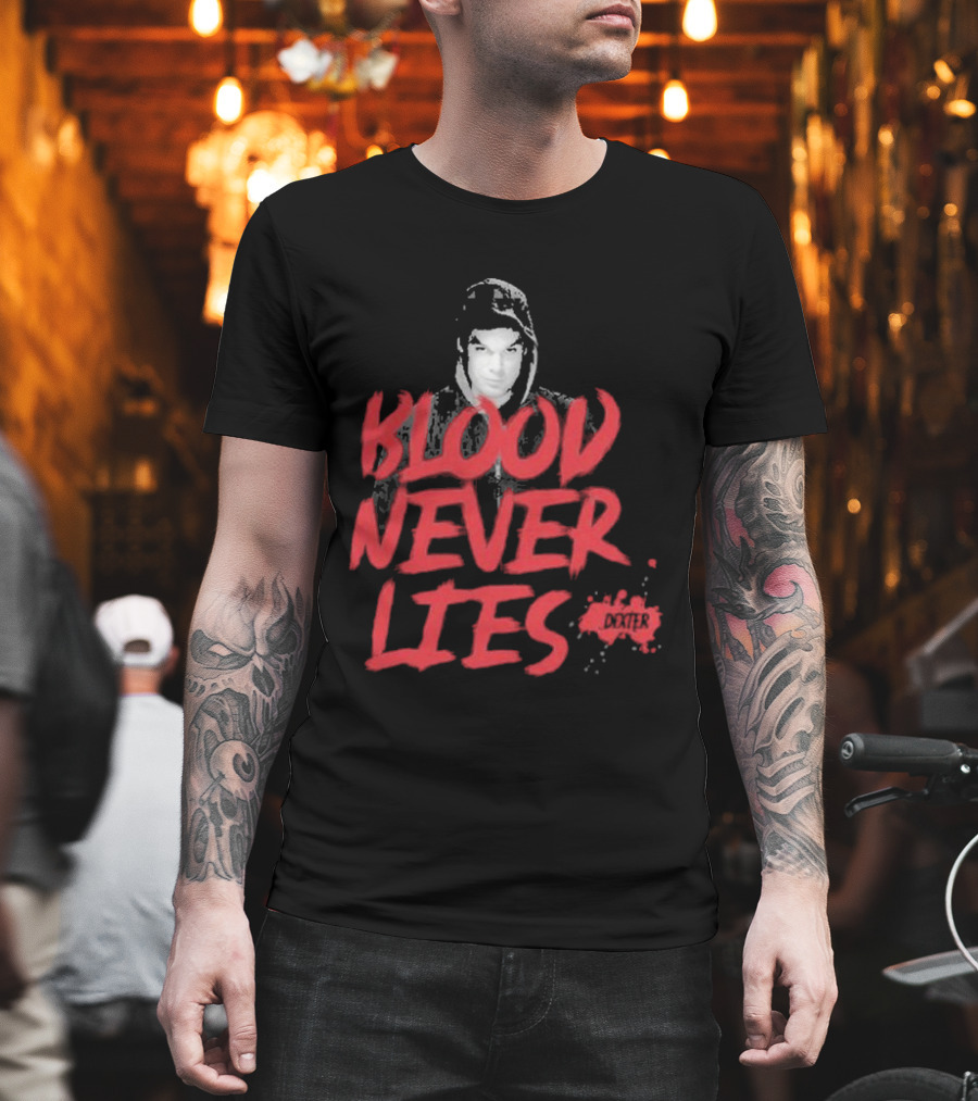 Dexter Blood Never Lies Spatter T-Shirt
