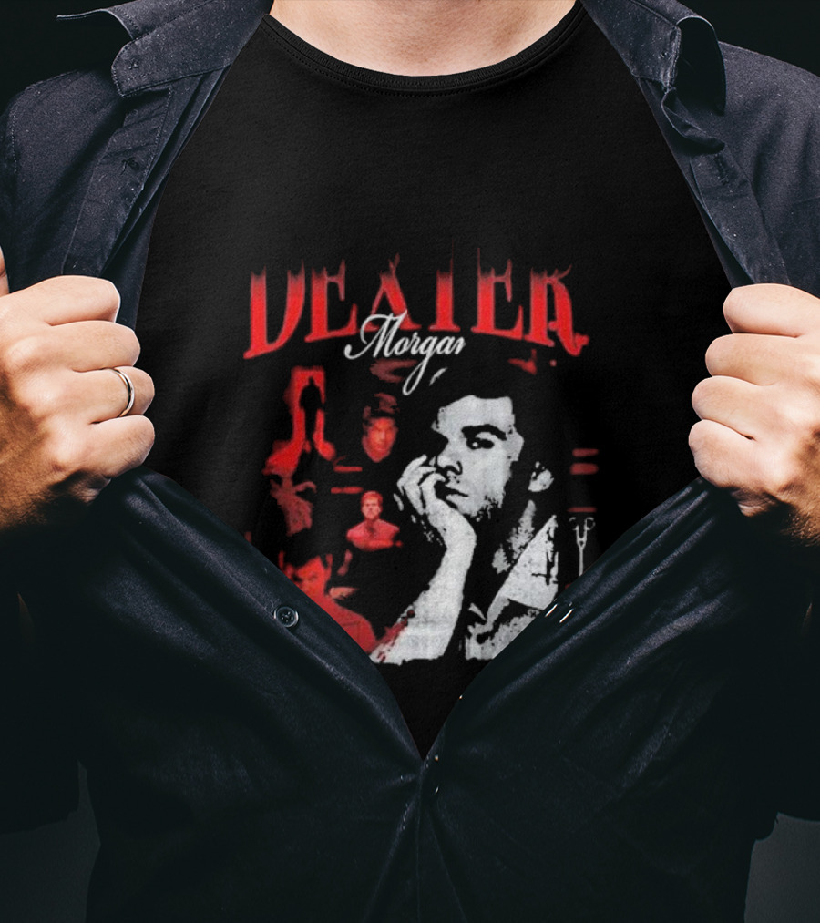 Dexter Morgan Heartthrob Iconic Red And Black T-Shirt