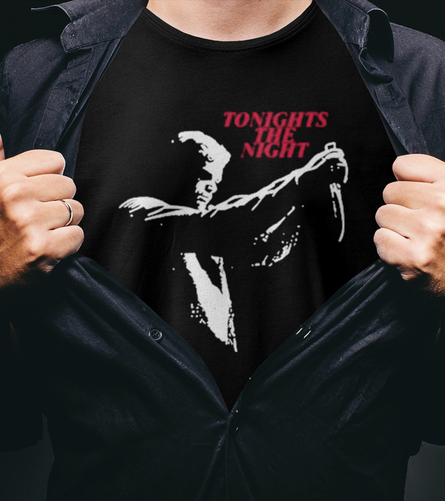 Selected Dexxter Tonight's The Night Bold Image T-Shirt