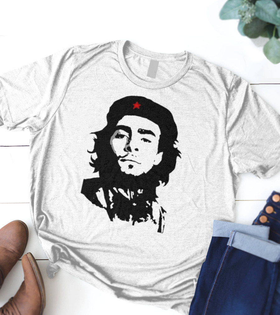 Luigi Mangione Che Guevara Iconic Red Star Beret Face T-Shirt