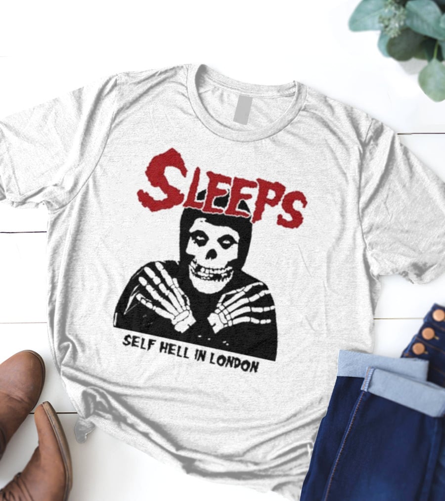 SLEEPS Self Hell In London Skeleton T-Shirt