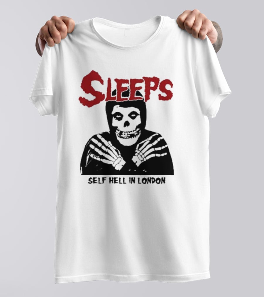 SLEEPS Self Hell In London Skeleton T-Shirt
