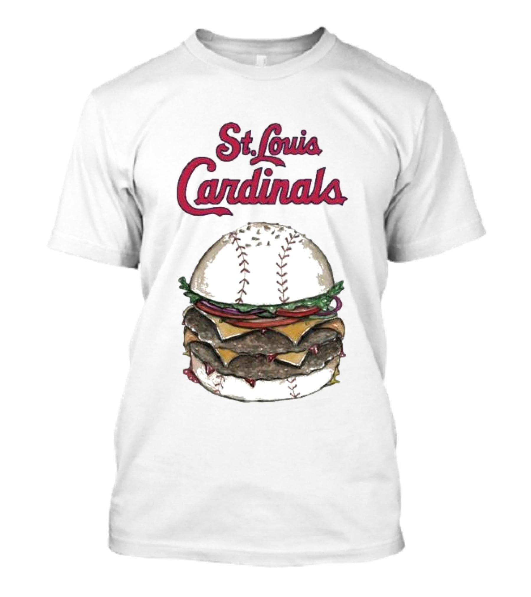 St. Louis Cardinals Baseball Burger T-Shirt