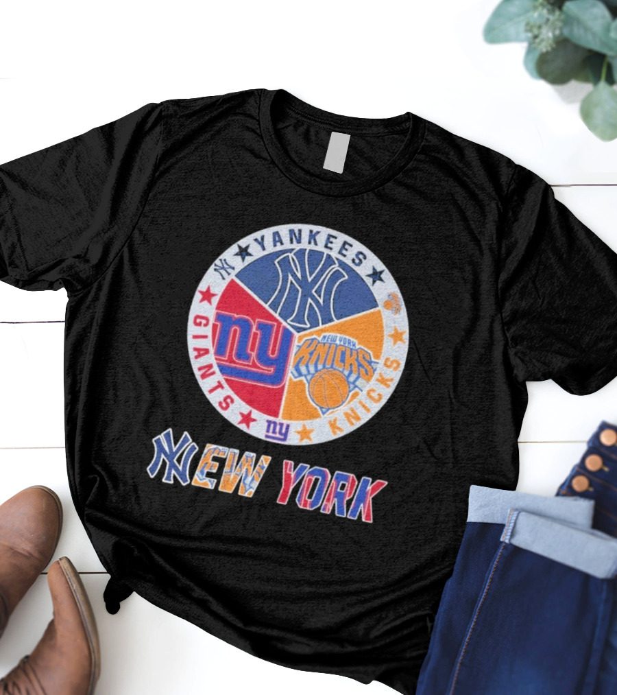 Yankees Giants Knicks New York Sports Teams T-Shirt