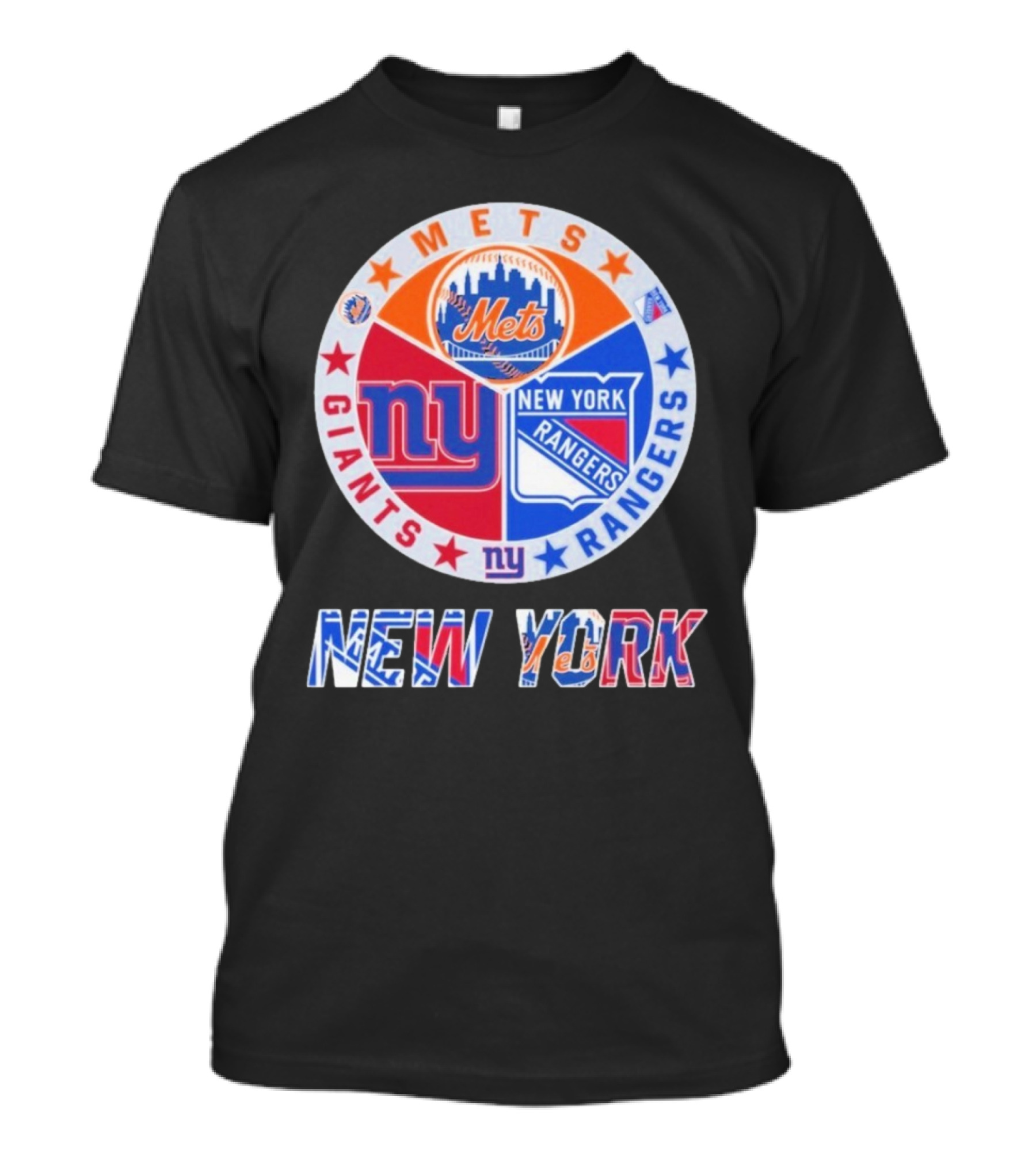 New York Mets Giants Rangers New York T-Shirt