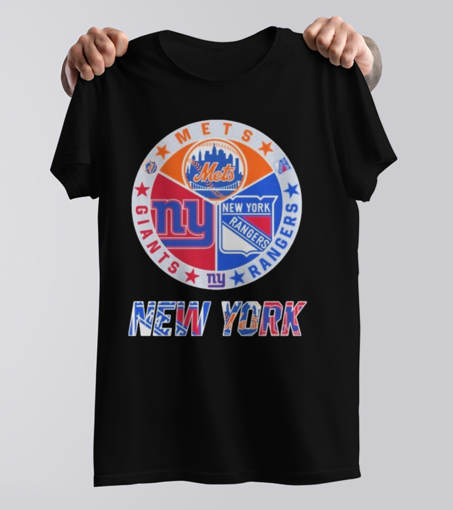 New York Mets Giants Rangers New York T-Shirt