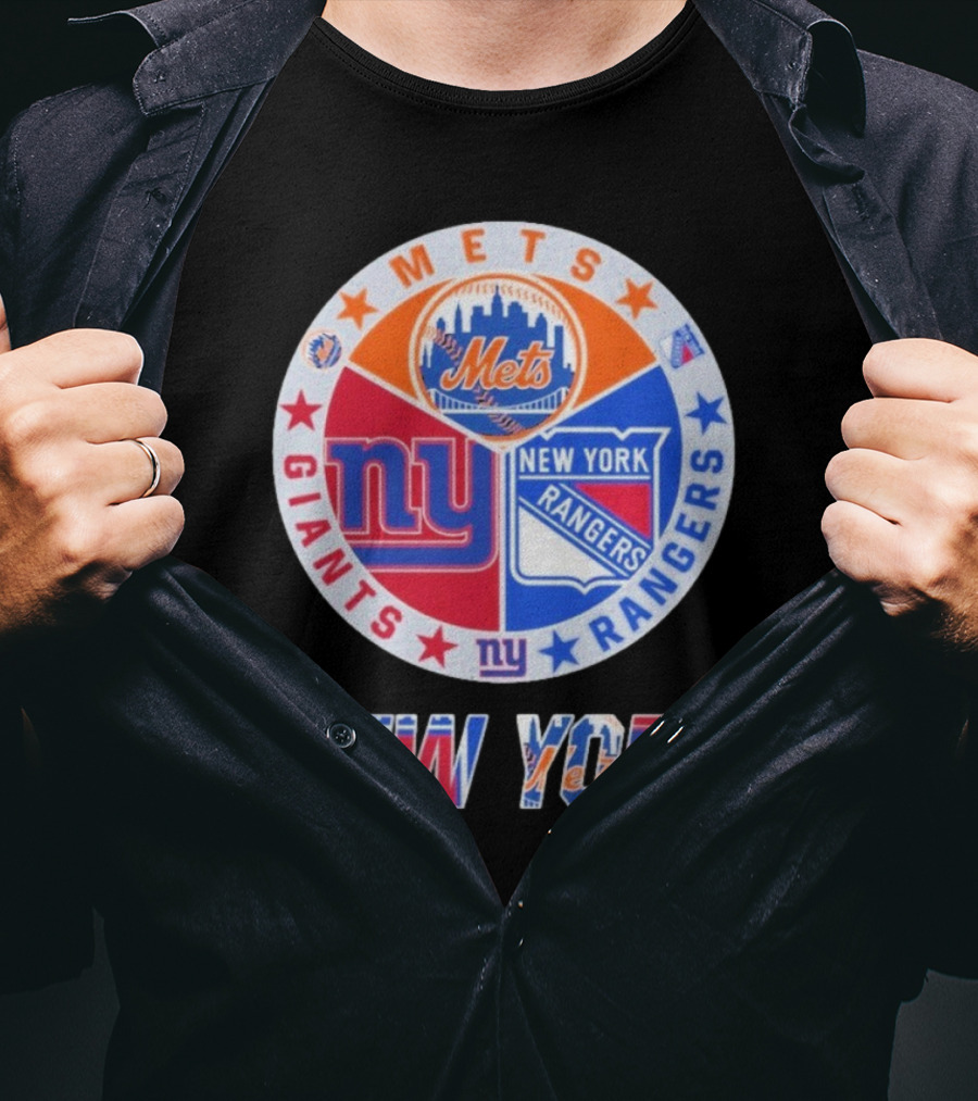 New York Mets Giants Rangers New York T-Shirt