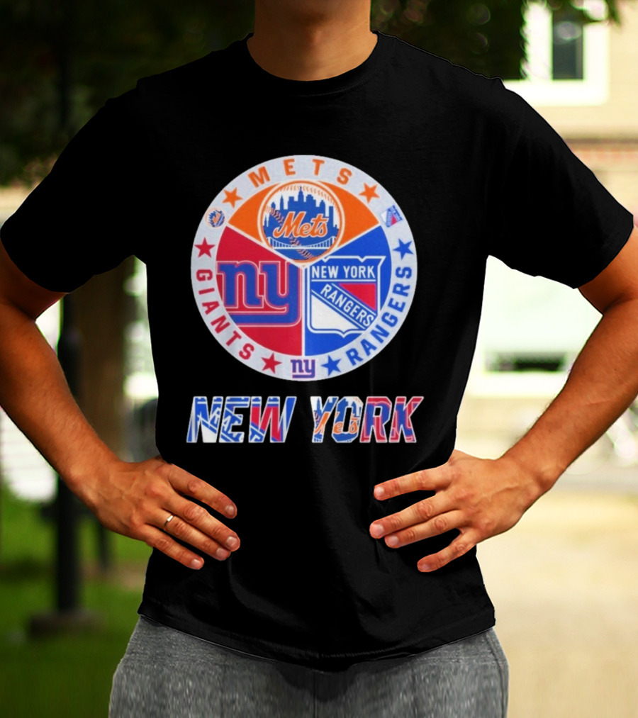 New York Mets Giants Rangers New York T-Shirt