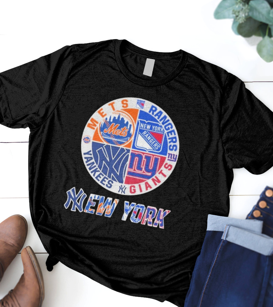Mets Rangers Giants Yankees New York T-Shirt