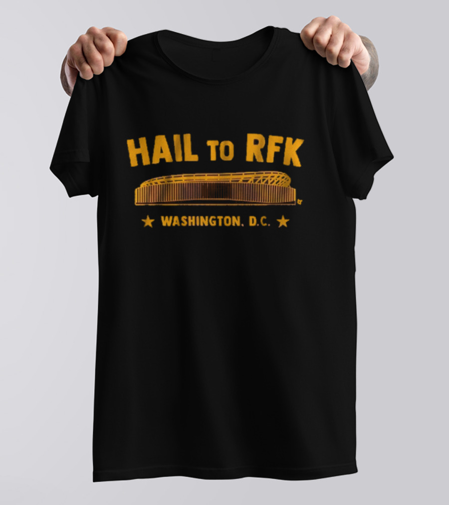 Hail To RFK Washington D.C. Football Stadium Icons T-Shirt