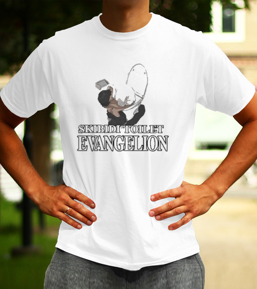 Skibidi Toilet Evangelion Iconic Mashup T-Shirt