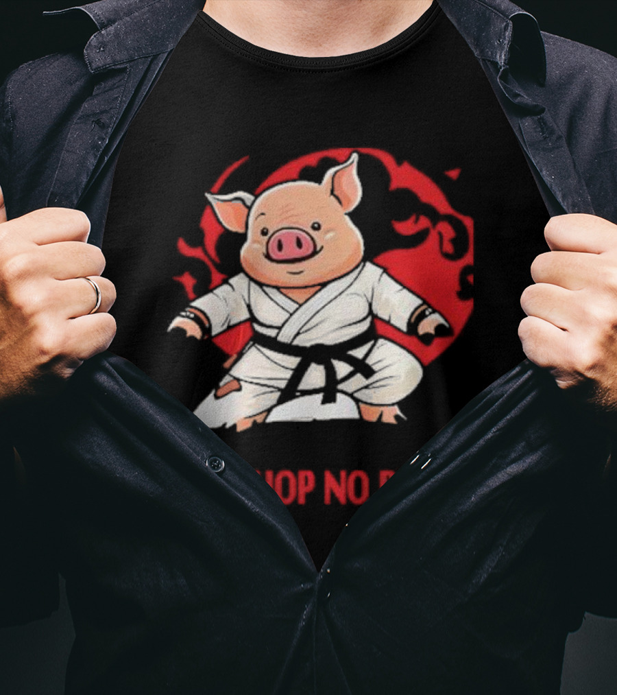 Wrestling Observer Figure Four Weekly All Chop No Pork Karate Pig T-Shirt