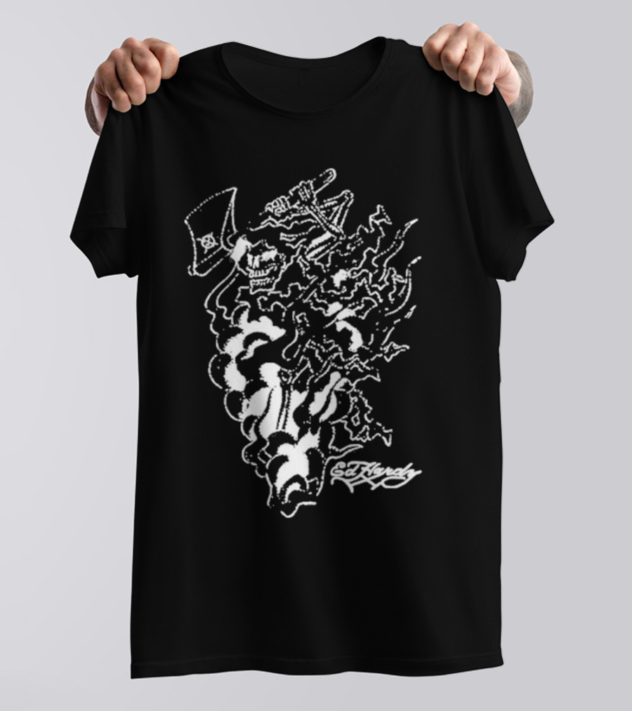 Ken Carson Cat Tiredy Axe Skull Black T-Shirt
