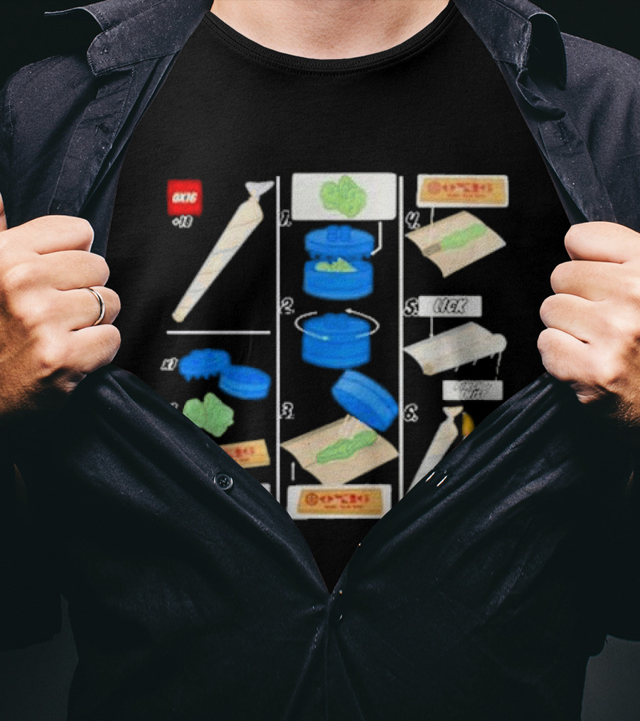 Ox16 Legolize Herb Grinder Rolling Instructions T-Shirt