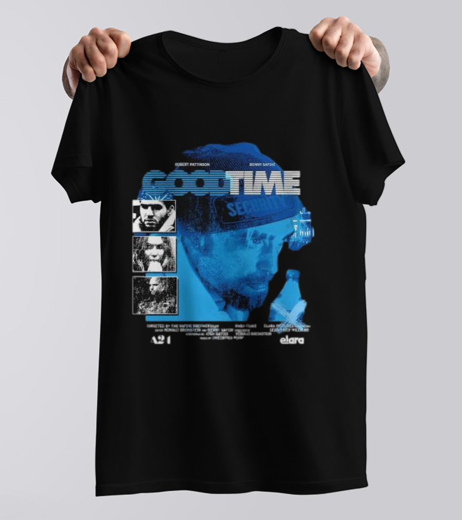 Robert Pattinson Benny Safdie Good Time A24 Elara Film T-Shirt