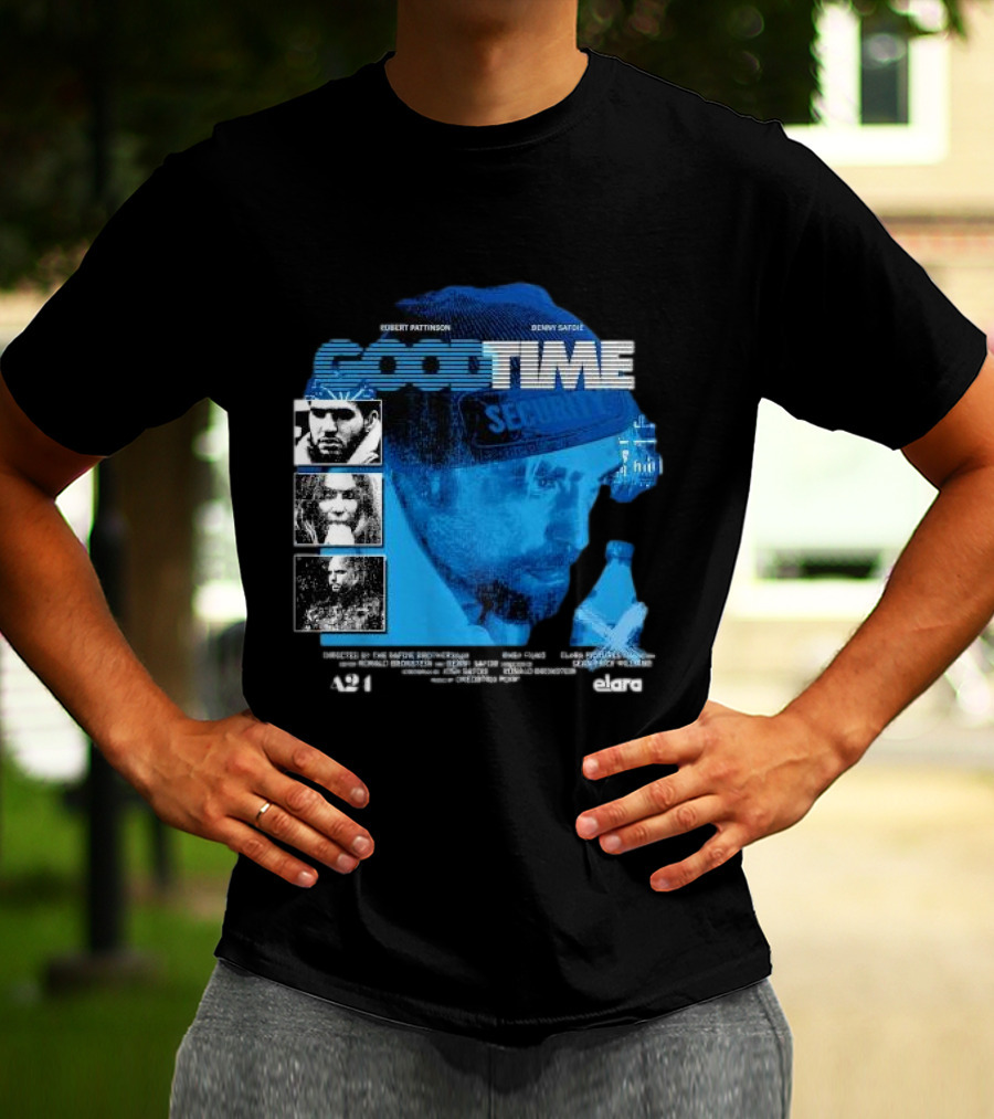 Robert Pattinson Benny Safdie Good Time A24 Elara Film T-Shirt