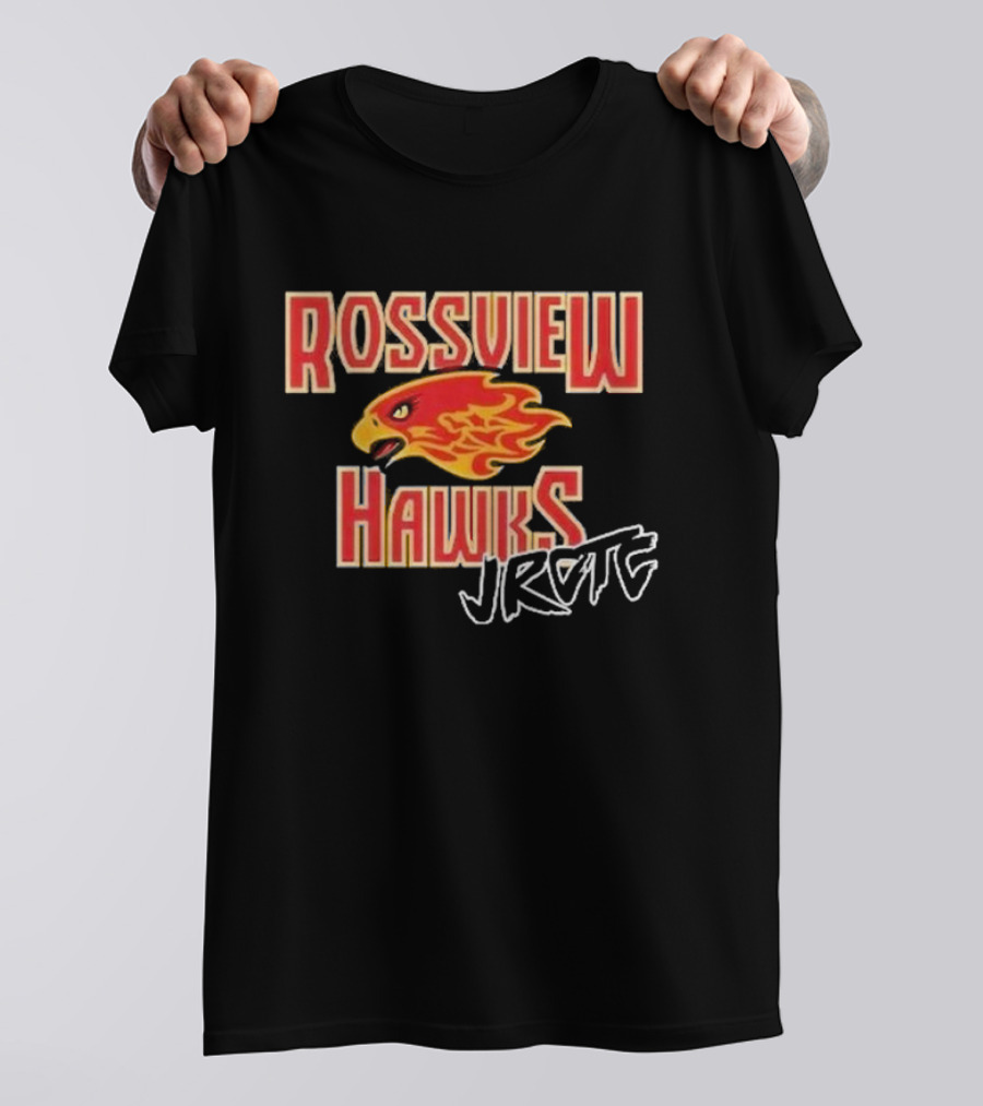 Rossview Hawks Flaming Hawk JROTC Cadet T-Shirt