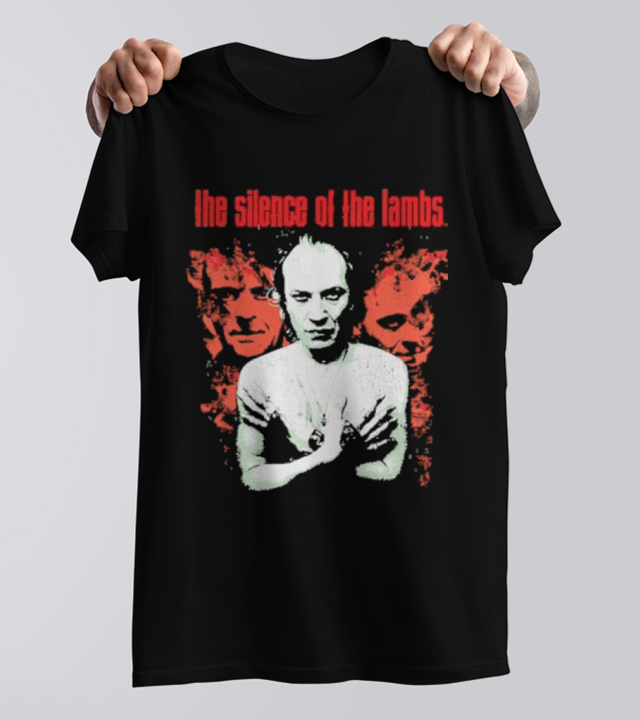 The Silence Of The Lambs Red Faces White Figure T-Shirt