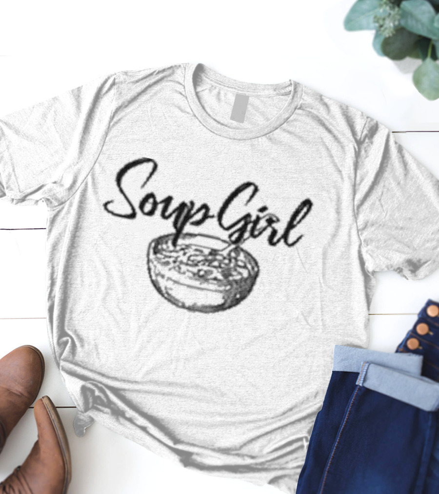 Kat Timpf Soup Girl Bowl Sketch T-Shirt