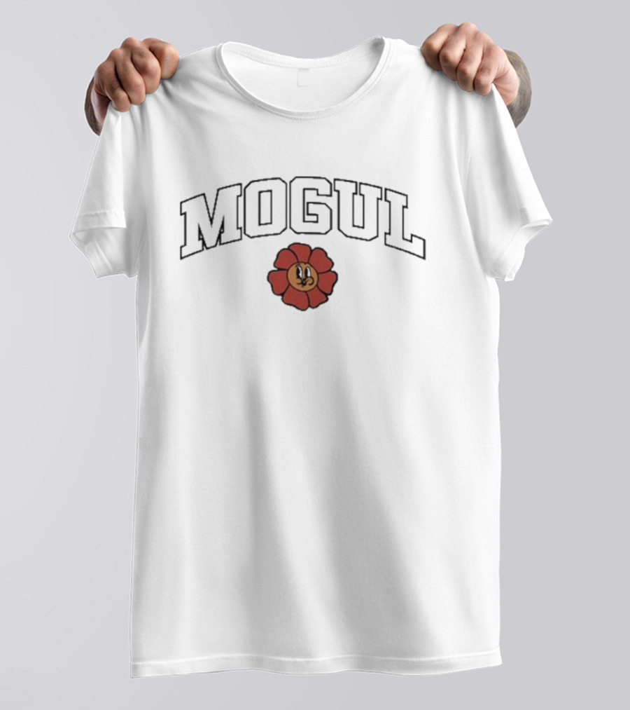 Mogul Cartoon Flower Emblem T-Shirt