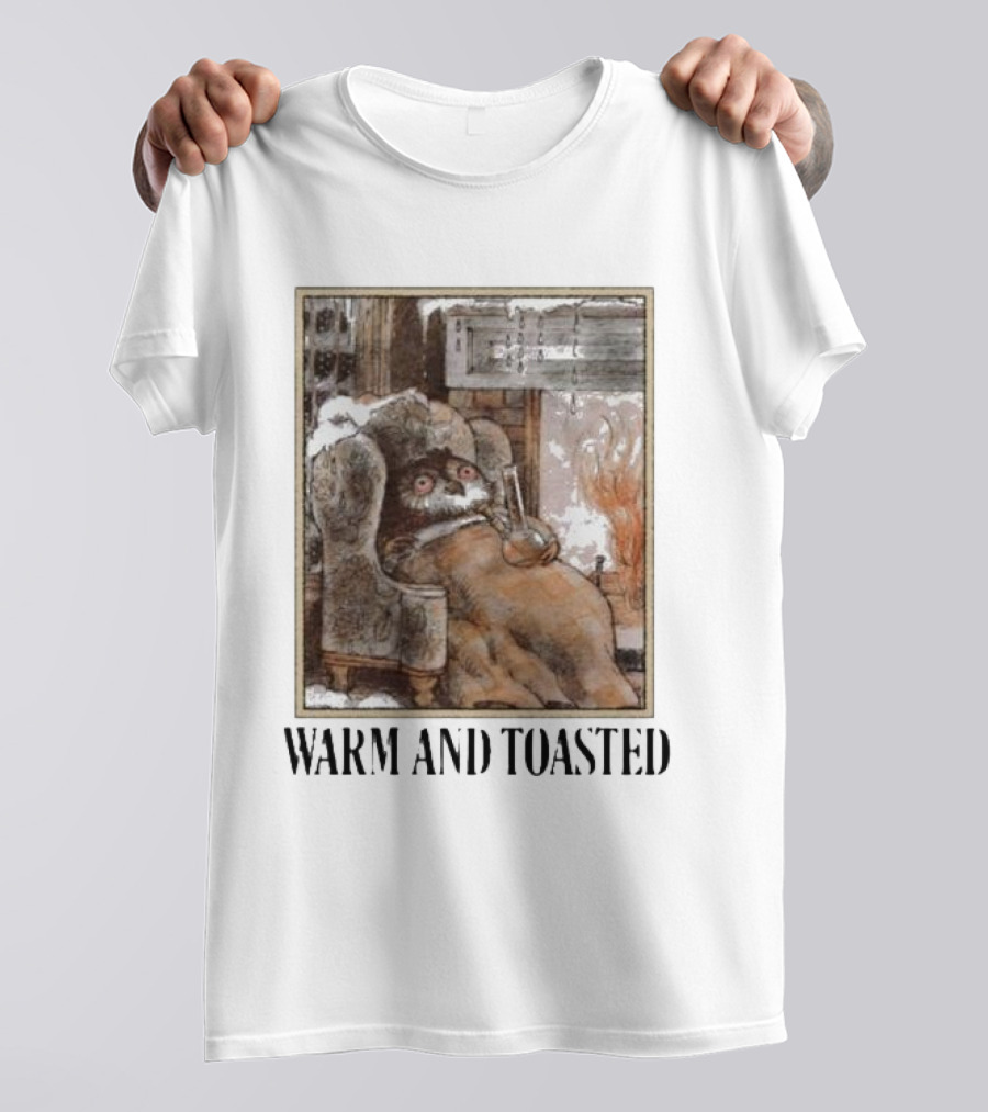 Warm And Toasted Owl Relaxing By The Fire T-Shirt