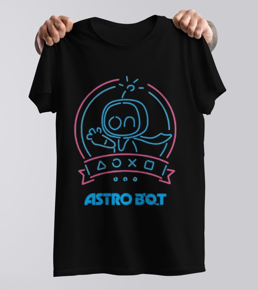 Astro Bot PlayStation Symbols Celebrating Game Of The Year T-Shirt