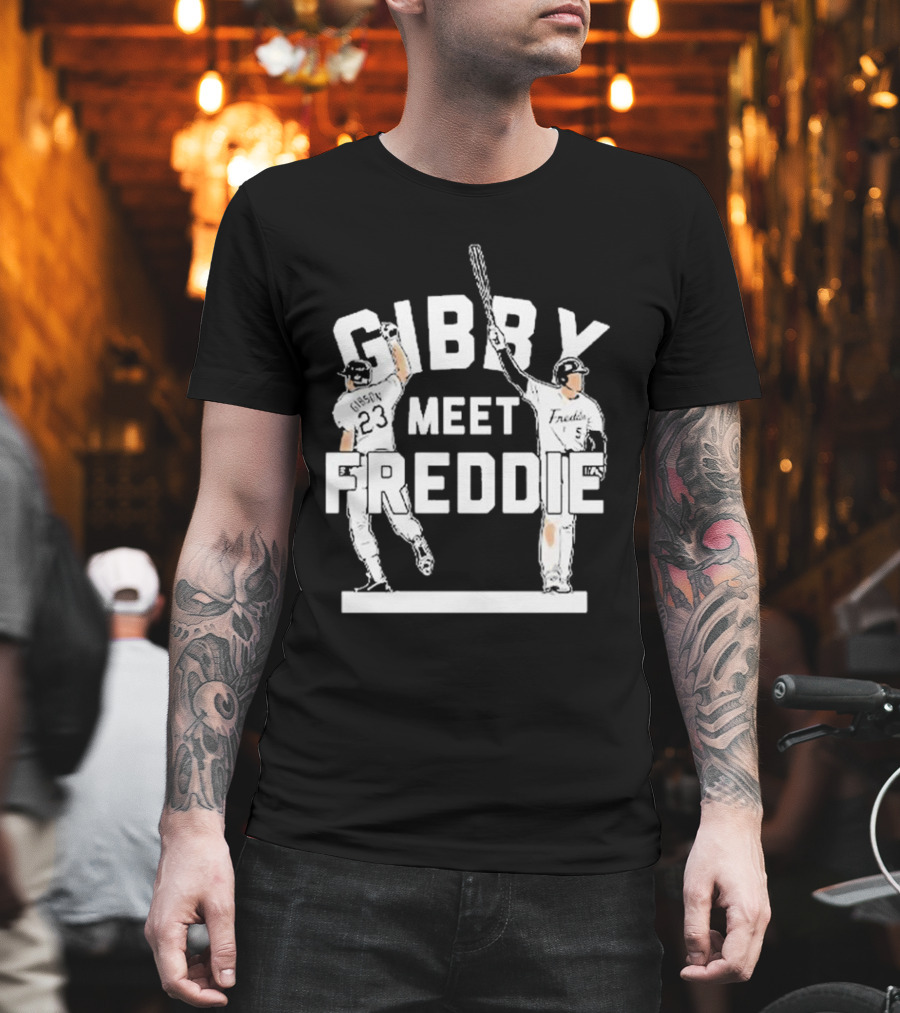 Gibby Meet Freddie Los Angeles Dodgers Baseball Moment T-Shirt