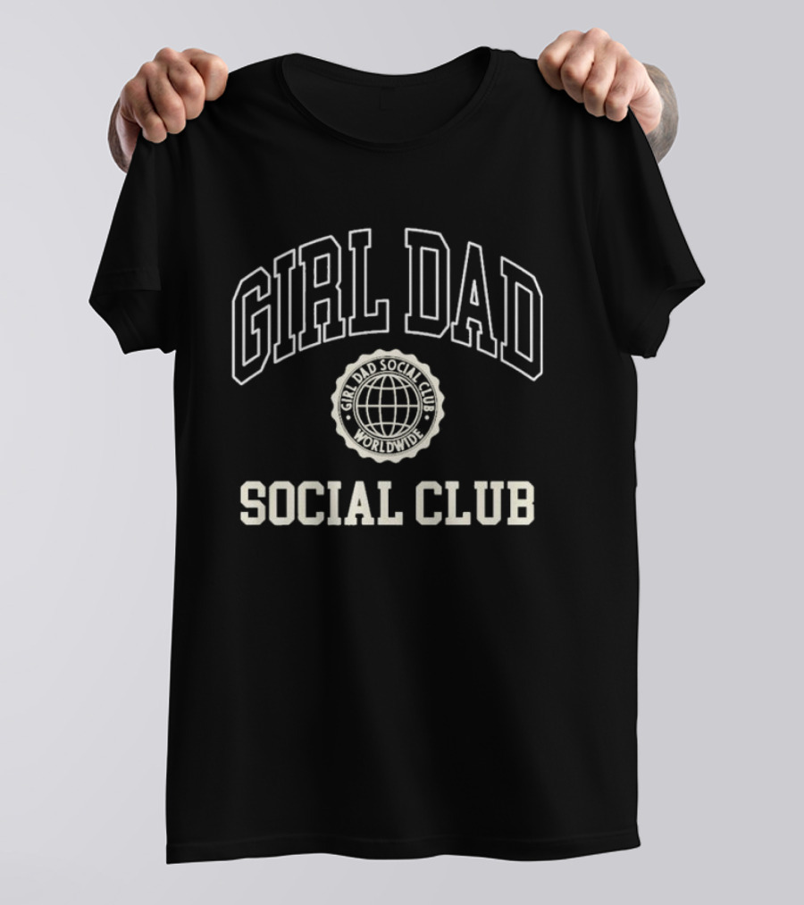 Girl Dad Social Club Worldwide Globe Emblem T-Shirt