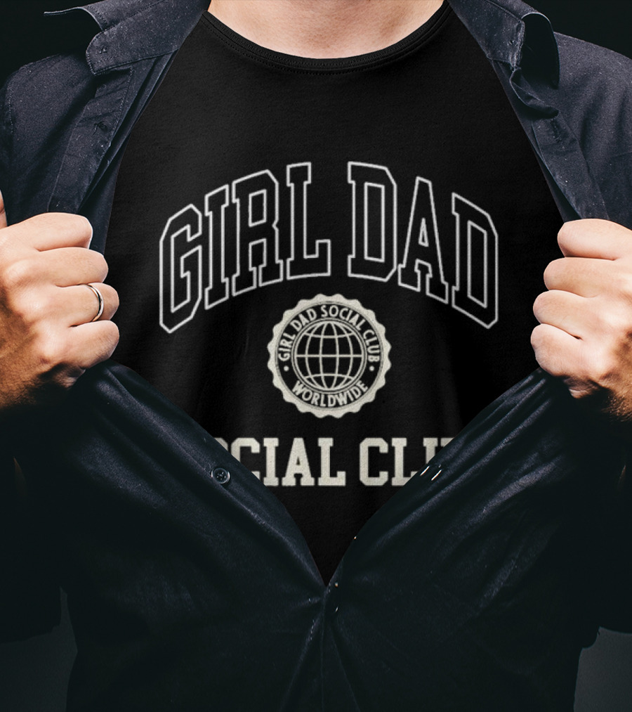 Girl Dad Social Club Worldwide Globe Emblem T-Shirt