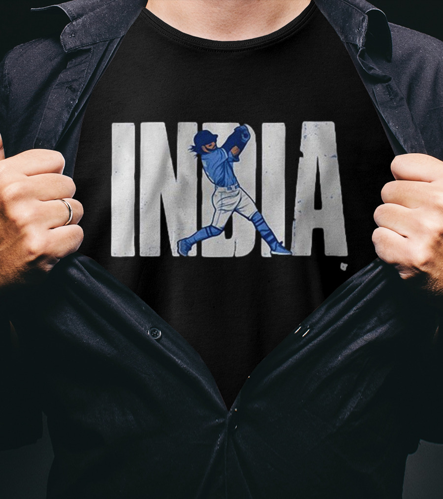 Jonathan India Kansas City Baseball Swing T-Shirt