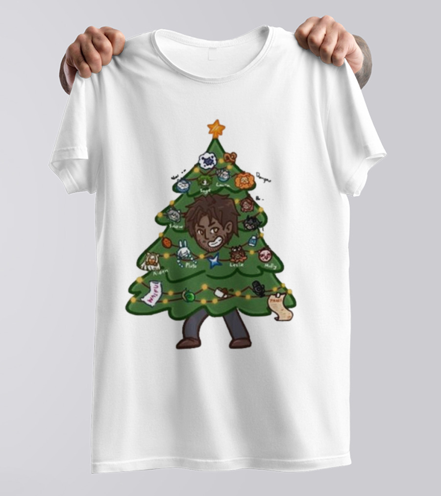 The Great Christmas Tree With Utc Audio Icons And Character Ornaments T-Shirt