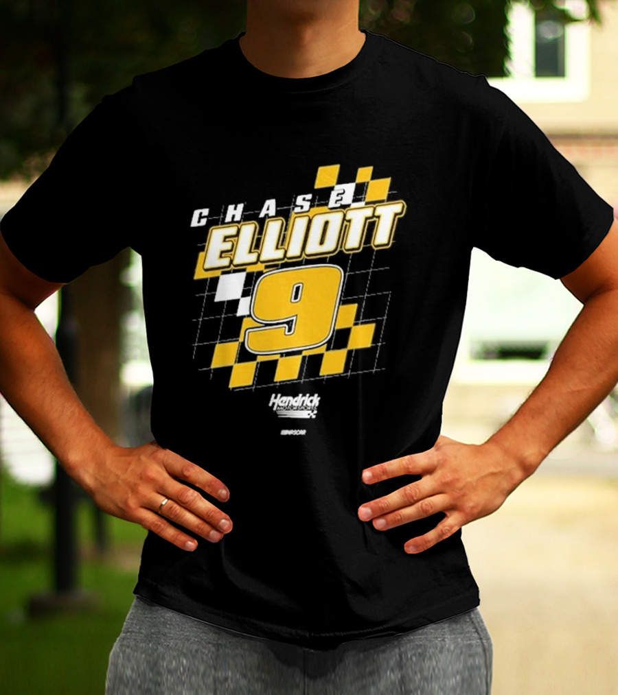 Chase Elliott #9 Hendrick Motorsports NASCAR Racing Graphics T-Shirt