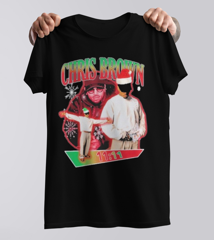 Chris Brown 11:11 Star Struck Christmas T-Shirt