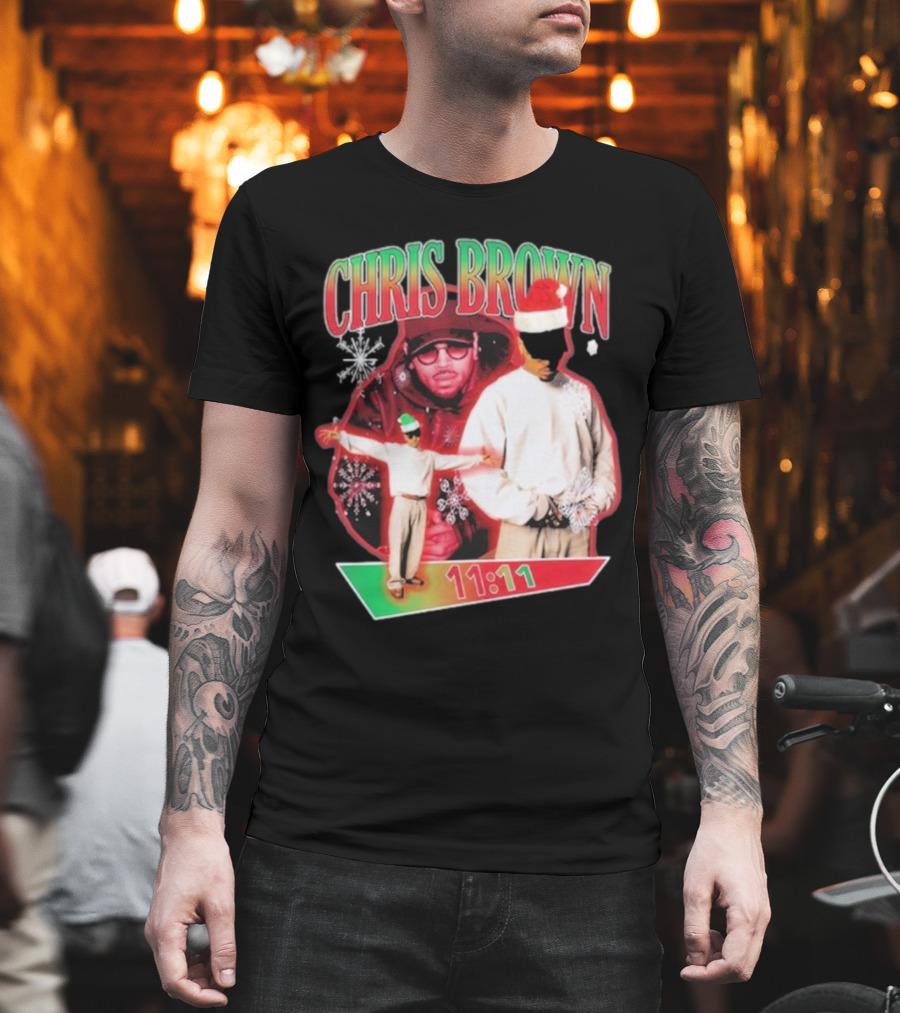 Chris Brown 11:11 Star Struck Christmas T-Shirt