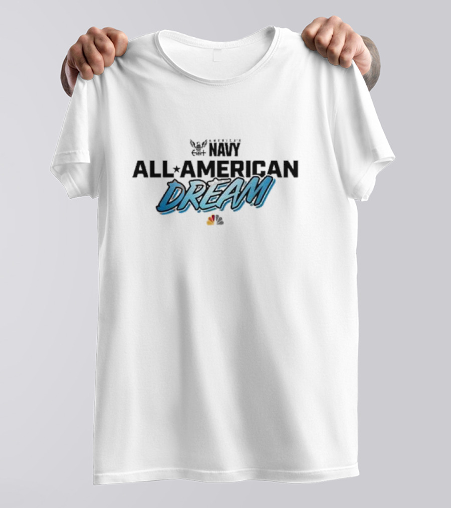 NBC Sports All American Dream Navy Football T-Shirt