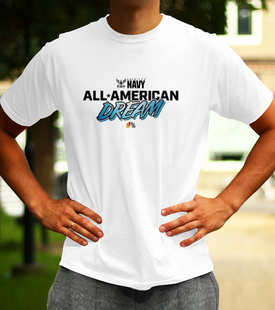 NBC Sports All American Dream Navy Football T-Shirt