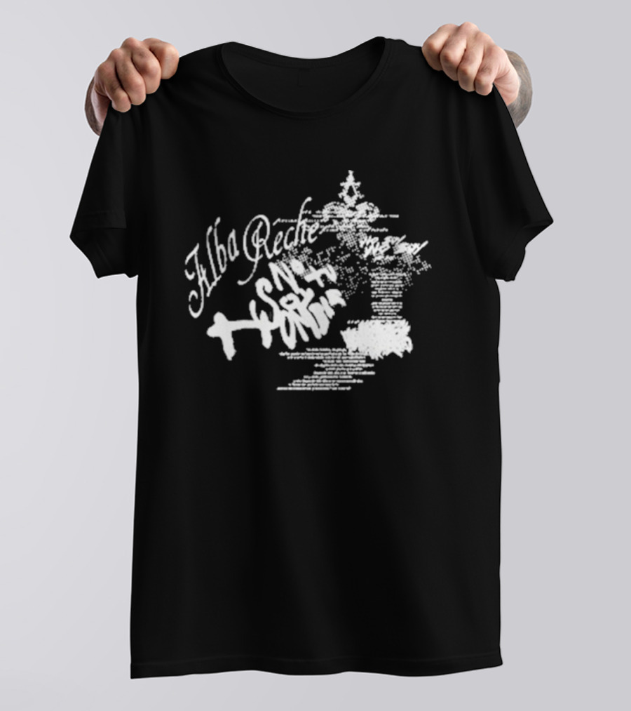 Alba Reche Nsth World Blurry Text T-Shirt