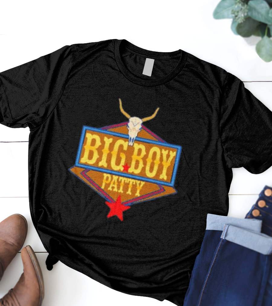 BIG BOY PATTY Texas Longhorn Cowboy Star T-Shirt