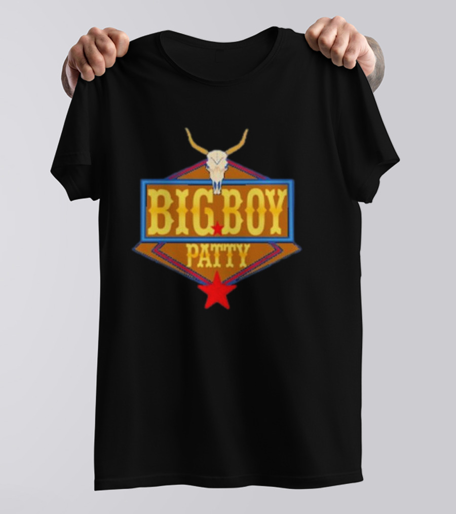 BIG BOY PATTY Texas Longhorn Cowboy Star T-Shirt